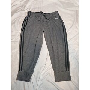 Adidas Women's Black And Gray Climalite Capris Size Medium